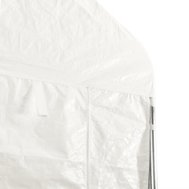 vidaXL Κιόσκι με Τέντα Λευκό 4,08 x 2,23 x 3,22 μ. από Πολυαιθυλένιο