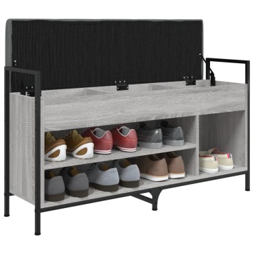 vidaXL Παπουτσοθήκη Γκρι Sonoma 105,5x32x57,5cm Επεξεργασμένο Ξύλο 1 τεμ.