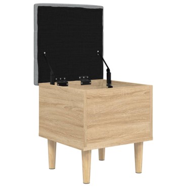 vidaXL Παγκάκι Αποθήκευσης Sonoma Δρυς 42x42x46cm Επεξεργ. Ξύλο 1 τεμ.
