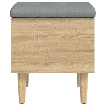vidaXL Παγκάκι Αποθήκευσης Sonoma Δρυς 42x42x46cm Επεξεργ. Ξύλο 1 τεμ.