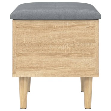 vidaXL Παγκάκι Αποθήκευσης Sonoma Δρυς 42x42x46cm Επεξεργ. Ξύλο 1 τεμ.