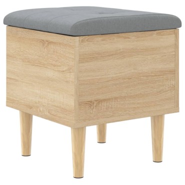 vidaXL Παγκάκι Αποθήκευσης Sonoma Δρυς 42x42x46cm Επεξεργ. Ξύλο 1 τεμ.