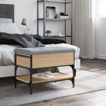 vidaXL Παπουτσοθήκη Sonoma Δρυς 62x42x45cm από Επεξεργασμένο Ξύλο 1 τεμ.