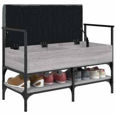 vidaXL Παπουτσοθήκη Γκρι Sonoma 85,5x42x57,5cm από Επεξεργασμένο Ξύλο 1 τεμ.