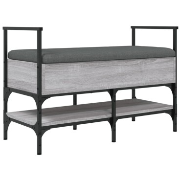 vidaXL Παπουτσοθήκη Γκρι Sonoma 85,5x42x57,5cm από Επεξεργασμένο Ξύλο 1 τεμ.