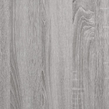 vidaXL Παγκάκι Αποθήκευσης Γκρι Sonoma 62x42x46cm Επεξεργασμένο Ξύλο 1 τεμ.