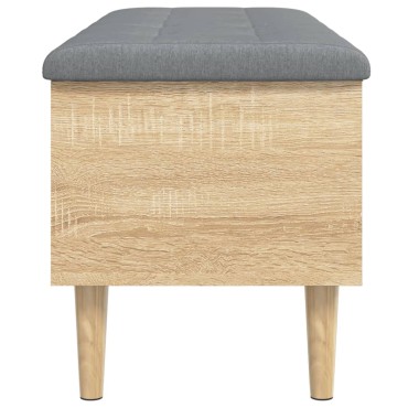 vidaXL Παγκάκι Αποθήκευσης Sonoma Δρυς 102x42x46cm Επεξ. Ξύλο 1 τεμ.