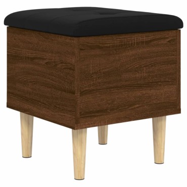 vidaXL Παγκάκι Αποθήκευσης Καφέ Δρυς 42x42x46cm Επεξεργ. Ξύλο 1 τεμ.