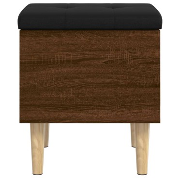 vidaXL Παγκάκι Αποθήκευσης Καφέ Δρυς 42x42x46cm Επεξεργ. Ξύλο 1 τεμ.