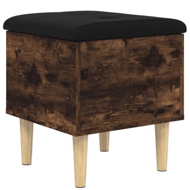 vidaXL Παγκάκι Αποθήκευσης Καπνιστή Δρυς 42x42x46cm Επεξεργ. Ξύλο 1 τεμ.