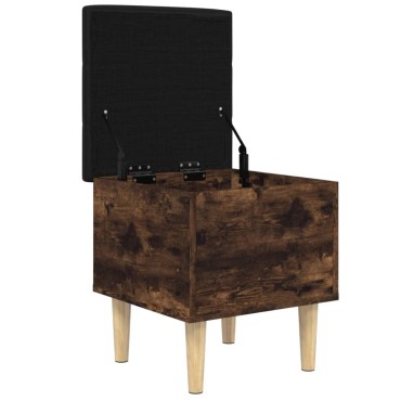 vidaXL Παγκάκι Αποθήκευσης Καπνιστή Δρυς 42x42x46cm Επεξεργ. Ξύλο 1 τεμ.