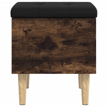 vidaXL Παγκάκι Αποθήκευσης Καπνιστή Δρυς 42x42x46cm Επεξεργ. Ξύλο 1 τεμ.