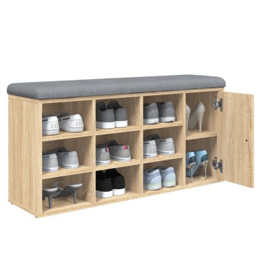 vidaXL Παπουτσοθήκη Sonoma Δρυς 102x32x50cm από Επεξεργασμένο Ξύλο 1 τεμ.