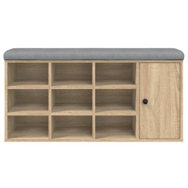 vidaXL Παπουτσοθήκη Sonoma Δρυς 102x32x50cm από Επεξεργασμένο Ξύλο 1 τεμ.