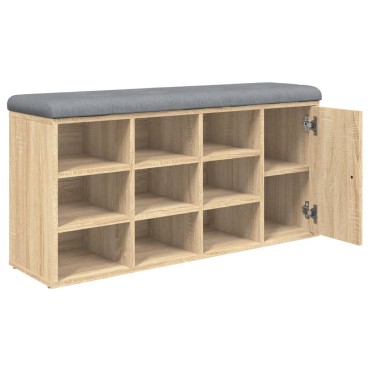 vidaXL Παπουτσοθήκη Sonoma Δρυς 102x32x50cm από Επεξεργασμένο Ξύλο 1 τεμ.