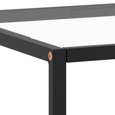 vidaXL Τραπεζάκι Σαλονιού Μαύρο 120x50x35cm με Ψημένο Γυαλί 1 τεμ.
