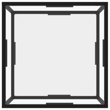 vidaXL Τραπεζάκι Σαλονιού Διαφανές 60x60x35cm από Ψημένο Γυαλί 1 τεμ.