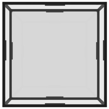 vidaXL Τραπεζάκι Σαλονιού Διαφανές 80x80x35cm από Ψημένο Γυαλί 1 τεμ.