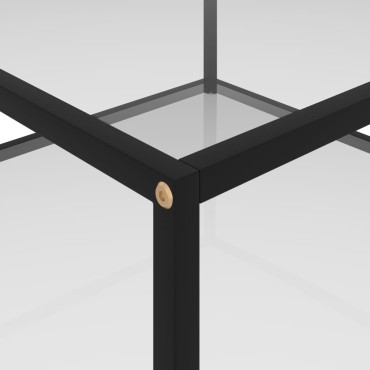 vidaXL Τραπεζάκι Σαλονιού Διαφανές 80x80x35cm από Ψημένο Γυαλί 1 τεμ.