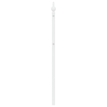 vidaXL Κεφαλάρι Λευκό Μεταλλικό 206x4x102cm 1 τεμ.