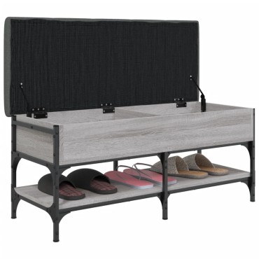 vidaXL Παπουτσοθήκη Γκρι Sonoma 102x42x45cm από Επεξεργασμένο Ξύλο 1 τεμ.
