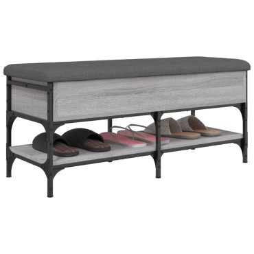 vidaXL Παπουτσοθήκη Γκρι Sonoma 102x42x45cm από Επεξεργασμένο Ξύλο 1 τεμ.
