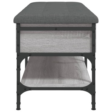 vidaXL Παπουτσοθήκη Γκρι Sonoma 102x42x45cm από Επεξεργασμένο Ξύλο 1 τεμ.