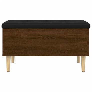 vidaXL Παγκάκι Αποθήκευσης Καφέ Δρυς 82x42x46cm από Επεξ. Ξύλο 1 τεμ.
