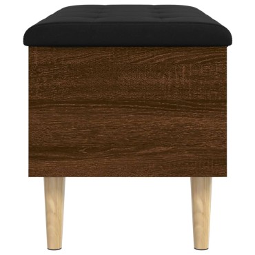 vidaXL Παγκάκι Αποθήκευσης Καφέ Δρυς 82x42x46cm από Επεξ. Ξύλο 1 τεμ.