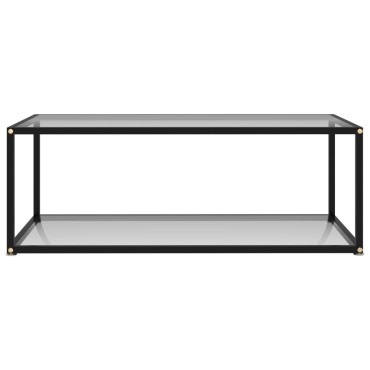 vidaXL Τραπεζάκι Σαλονιού Διαφανές 100x50x35cm από Ψημένο Γυαλί 1 τεμ.