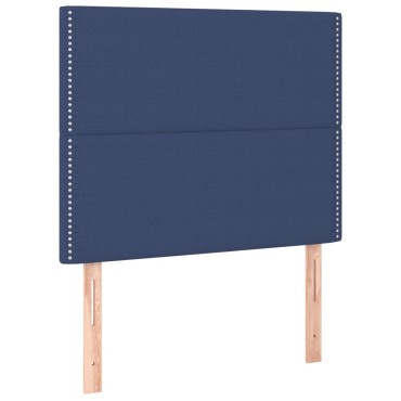 vidaXL Κεφαλάρια Κρεβατιού 2 τεμ. Μπλε 80x5x78/88cm Υφασμάτινο