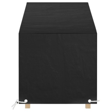 vidaXL Κάλυμμα Ξαπλώστρας με 12 Κρίκους 205x75x40/70cm Πολυαιθυλένιο 1 τεμ.