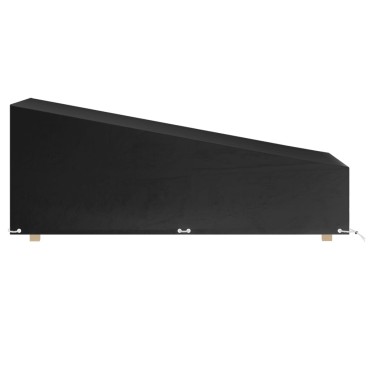 vidaXL Κάλυμμα Ξαπλώστρας με 12 Κρίκους 205x75x40/70cm Πολυαιθυλένιο 1 τεμ.