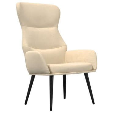vidaXL Πολυθρόνα Relax Κρεμ Υφασμάτινη 70x77x94cm 1 τεμ.