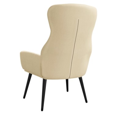 vidaXL Πολυθρόνα Relax Κρεμ Υφασμάτινη 70x77x94cm 1 τεμ.