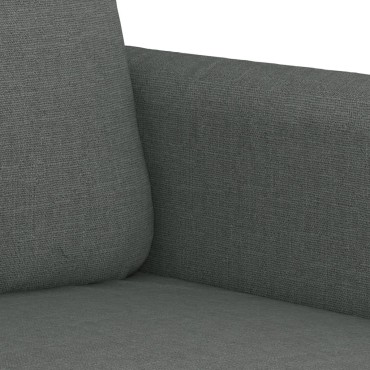 vidaXL Πολυθρόνα Σκούρο Γκρι Υφασμάτινη 78x77x80cm 1 τεμ. Γωνιακός