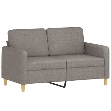 vidaXL Καναπές Διθέσιος Taupe Υφασμάτινος 138x77x80cm 1 τεμ.
