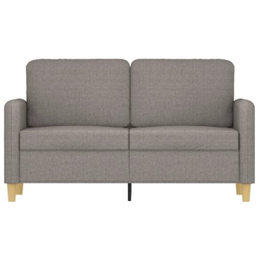 vidaXL Καναπές Διθέσιος Taupe Υφασμάτινος 138x77x80cm 1 τεμ.