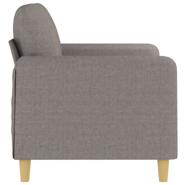 vidaXL Καναπές Διθέσιος Taupe Υφασμάτινος 138x77x80cm 1 τεμ.