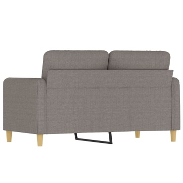 vidaXL Καναπές Διθέσιος Taupe Υφασμάτινος 138x77x80cm 1 τεμ.