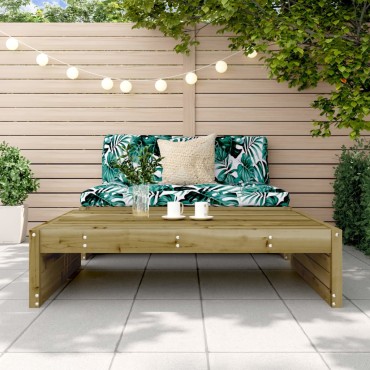 vidaXL Υποπόδιο Κήπου 120x80cm από Εμποτισμένο Ξύλο Πεύκου 1 τεμ. Γωνιακός