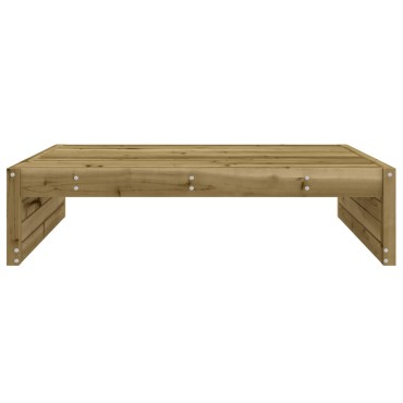 vidaXL Υποπόδιο Κήπου 120x80cm από Εμποτισμένο Ξύλο Πεύκου 1 τεμ. Γωνιακός