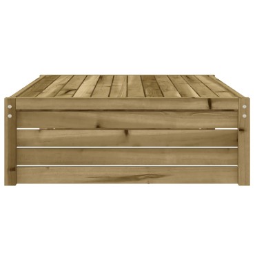 vidaXL Υποπόδιο Κήπου 120x80cm από Εμποτισμένο Ξύλο Πεύκου 1 τεμ. Γωνιακός