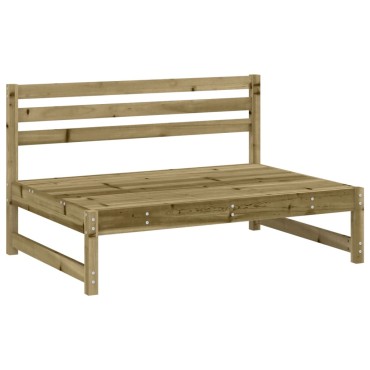 vidaXL Καναπές Κήπου Μεσαίος 120x80cm από Εμποτισμένο Ξύλο Πεύκου 1 τεμ. Γωνιακός