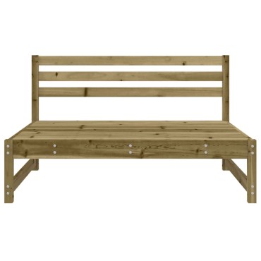 vidaXL Καναπές Κήπου Μεσαίος 120x80cm από Εμποτισμένο Ξύλο Πεύκου 1 τεμ. Γωνιακός