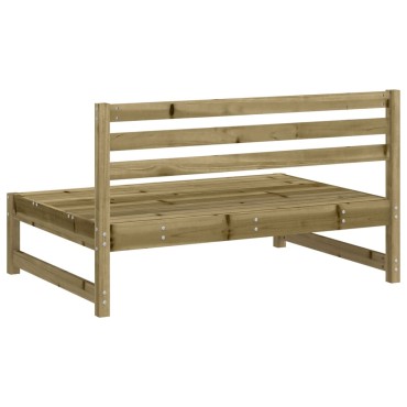 vidaXL Καναπές Κήπου Μεσαίος 120x80cm από Εμποτισμένο Ξύλο Πεύκου 1 τεμ. Γωνιακός