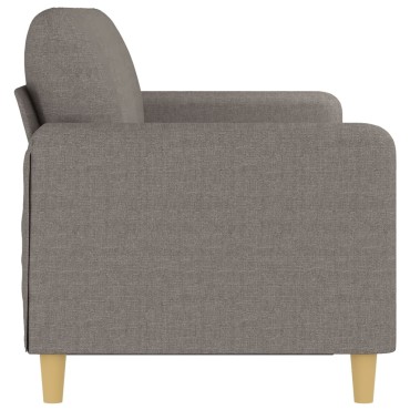 vidaXL Καναπές Τριθέσιος Taupe Υφασμάτινος 198x77x80cm 1 τεμ.