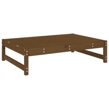 vidaXL Υποπόδιο Κήπου Μελί 120x80cm από Μασίφ Ξύλο Πεύκου 1 τεμ. Γωνιακός