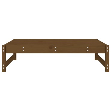 vidaXL Υποπόδιο Κήπου Μελί 120x80cm από Μασίφ Ξύλο Πεύκου 1 τεμ. Γωνιακός