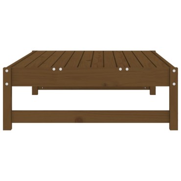vidaXL Υποπόδιο Κήπου Μελί 120x80cm από Μασίφ Ξύλο Πεύκου 1 τεμ. Γωνιακός